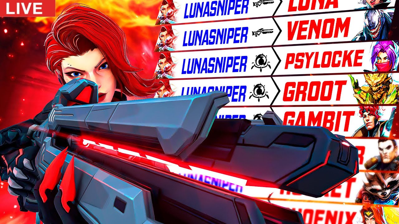 [ 🔴 LIVE ]  #1 CRASHOUT QUEEN IN TOP 500! - Marvel Rivals Season 6