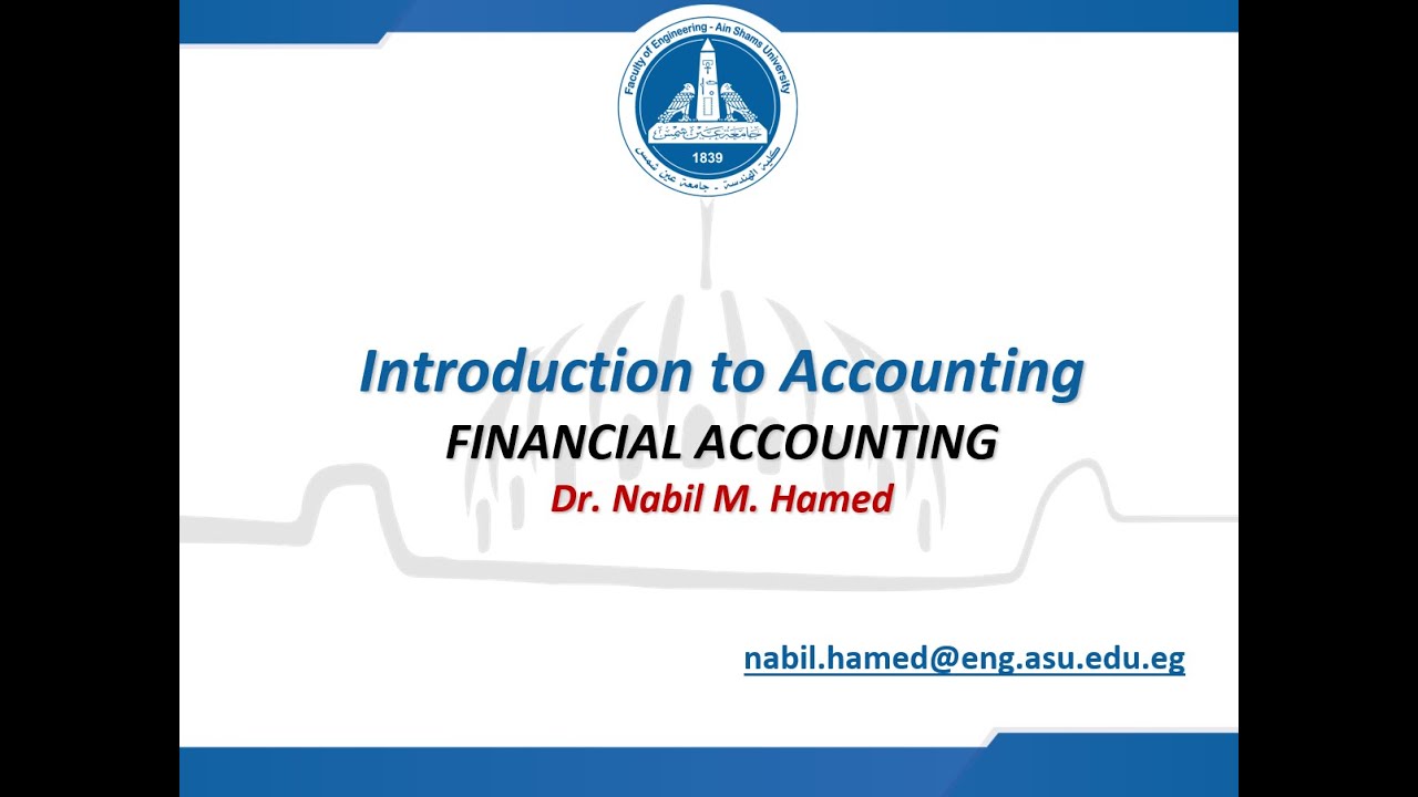 Lecture 1 Part 2 Financial Accounting - YouTube