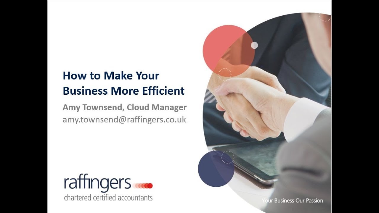 How to Make Your Business More Efficient Webinar - YouTube