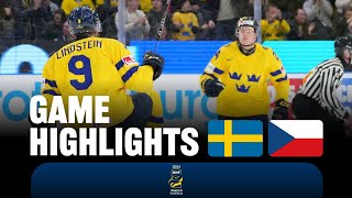 Highlights: Sweden vs Czechia | 2024 #WorldJuniors