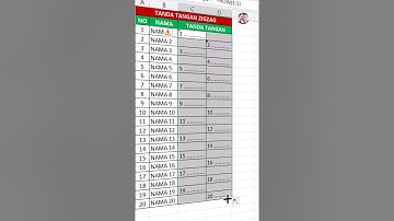Trik Membuat Kolom Tanda Tangan Zig Zag di Excel Rapi dan Cepat #excel #tutorialexcel #belajarexcel