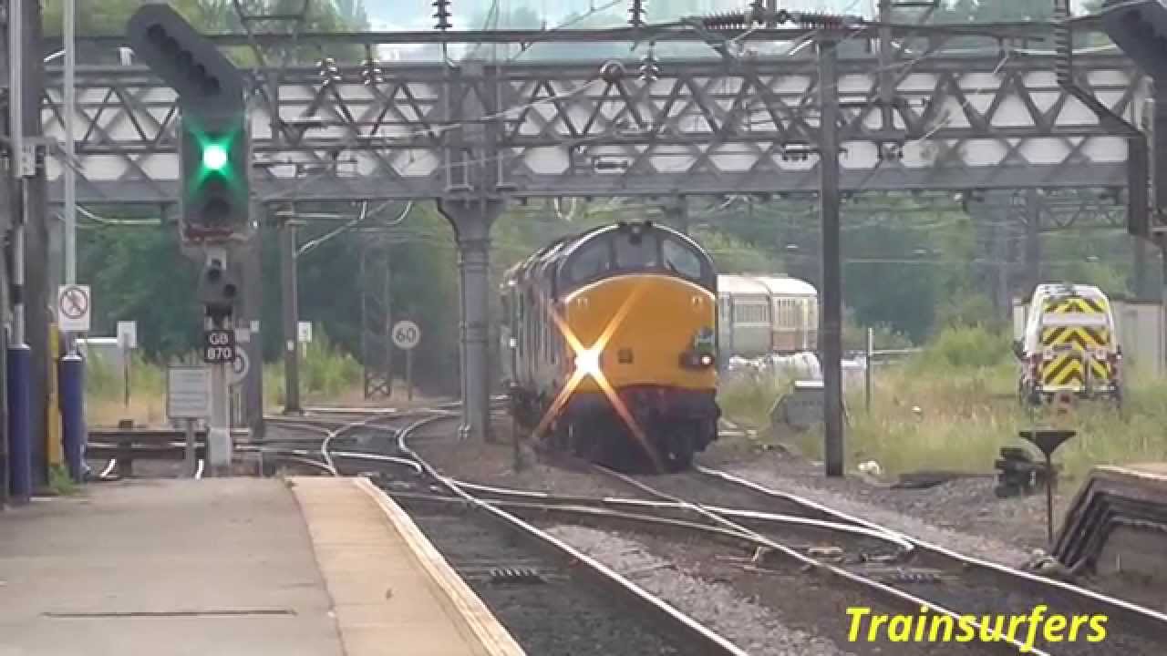 DRS Class 37 No's 37612 + 37604 on 1Z27 'Retro Cumbrian Coast Explorer' on 11.07.15 - HD - YouTube