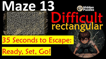 Difficult rectangular mazes Maze 13