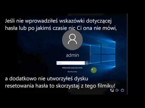 Zmiana/Odzyskanie hasła użytkownika w systemie Windows 10