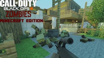 The FRIENDLIEST ZOMBIES Map I Played!  - Custom BO3 Zombies "Shi No Numa" Minecraft Edition