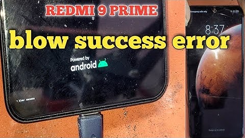 redmi 9 prime blow success error & Restart problem solution 100%