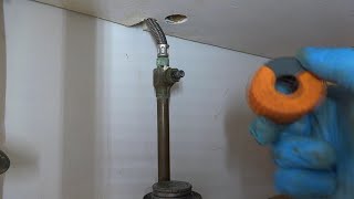 WATER SHUTOFF UNDER KITCHEN SINK NEEDS REPLACING