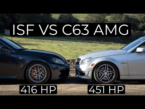 2008 Lexus IS F vs 2014 Mercedes C63 AMG - Head to Head Review!