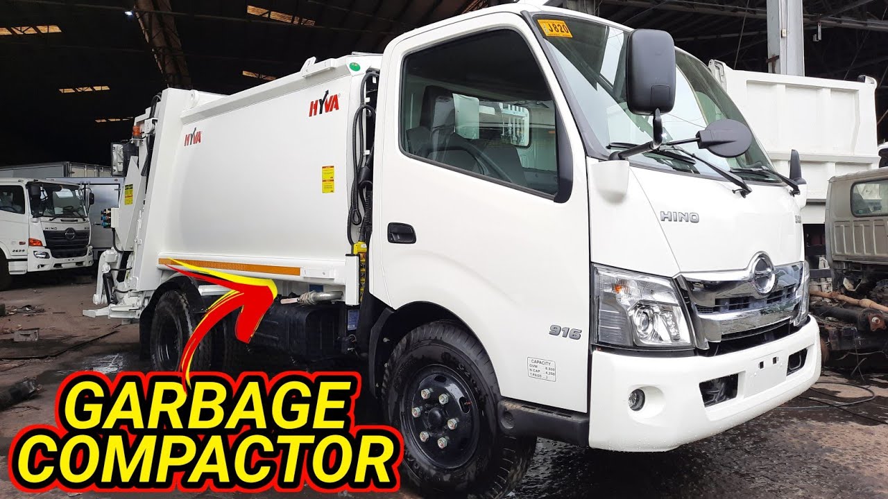 BRAND NEW HINO 300s GARBAGE COMPACTOR 6-CUB. - YouTube