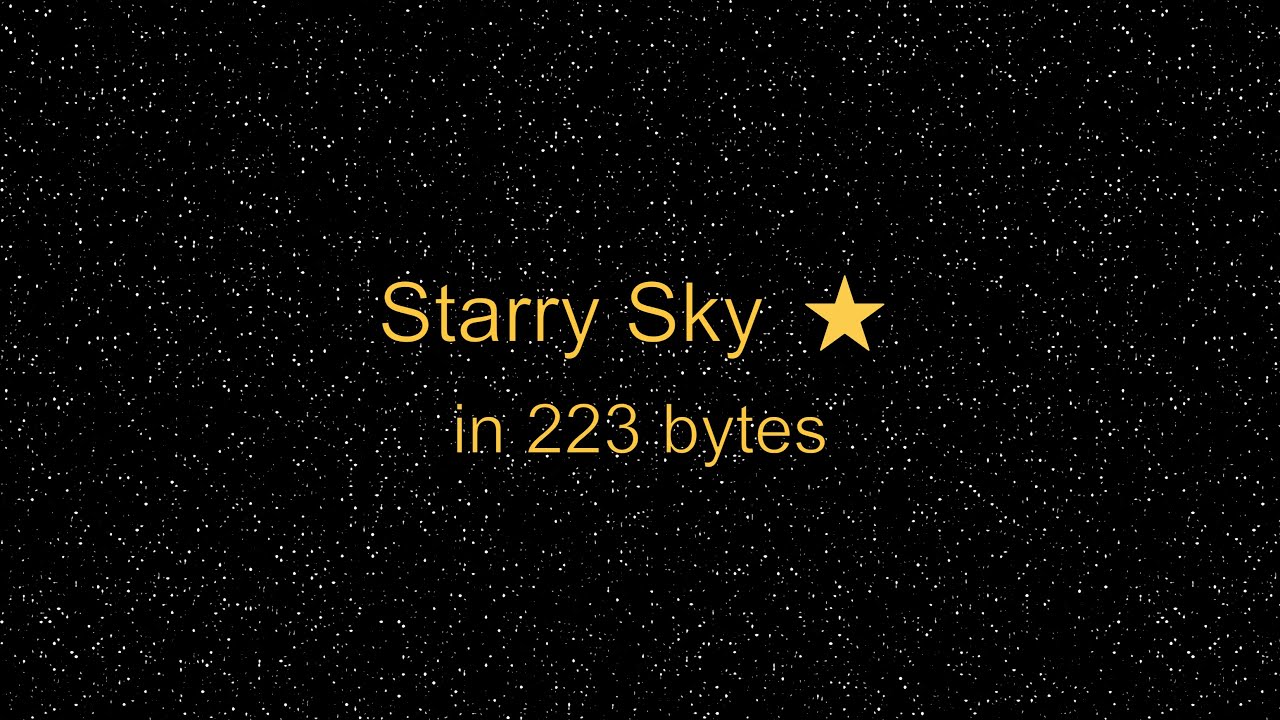 Starry Sky Texture Tutorial ⭐ | Generative SVG - YouTube