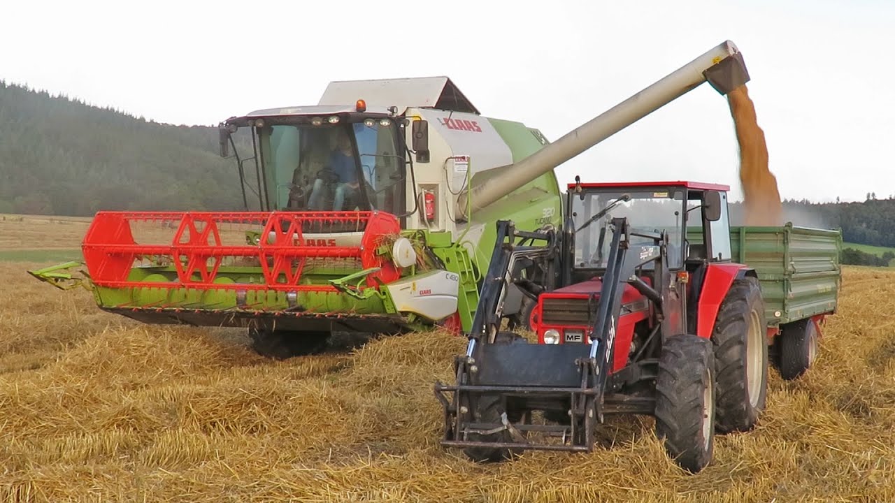 Threshing Wheat | Claas Tucano 320 | Unterbernards | 2019