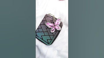 Butterfly keychain ✨🦋💜 #art #diy #keychain #painting #shorts