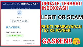 INBOXCASH SCAM!? BUKTI WD 15 $ LANDING KE PAYEER||WEBSITE DOLLAR GRATIS 2021