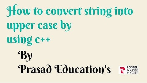 #c-program to convert given string into uppercase  #strupr( )