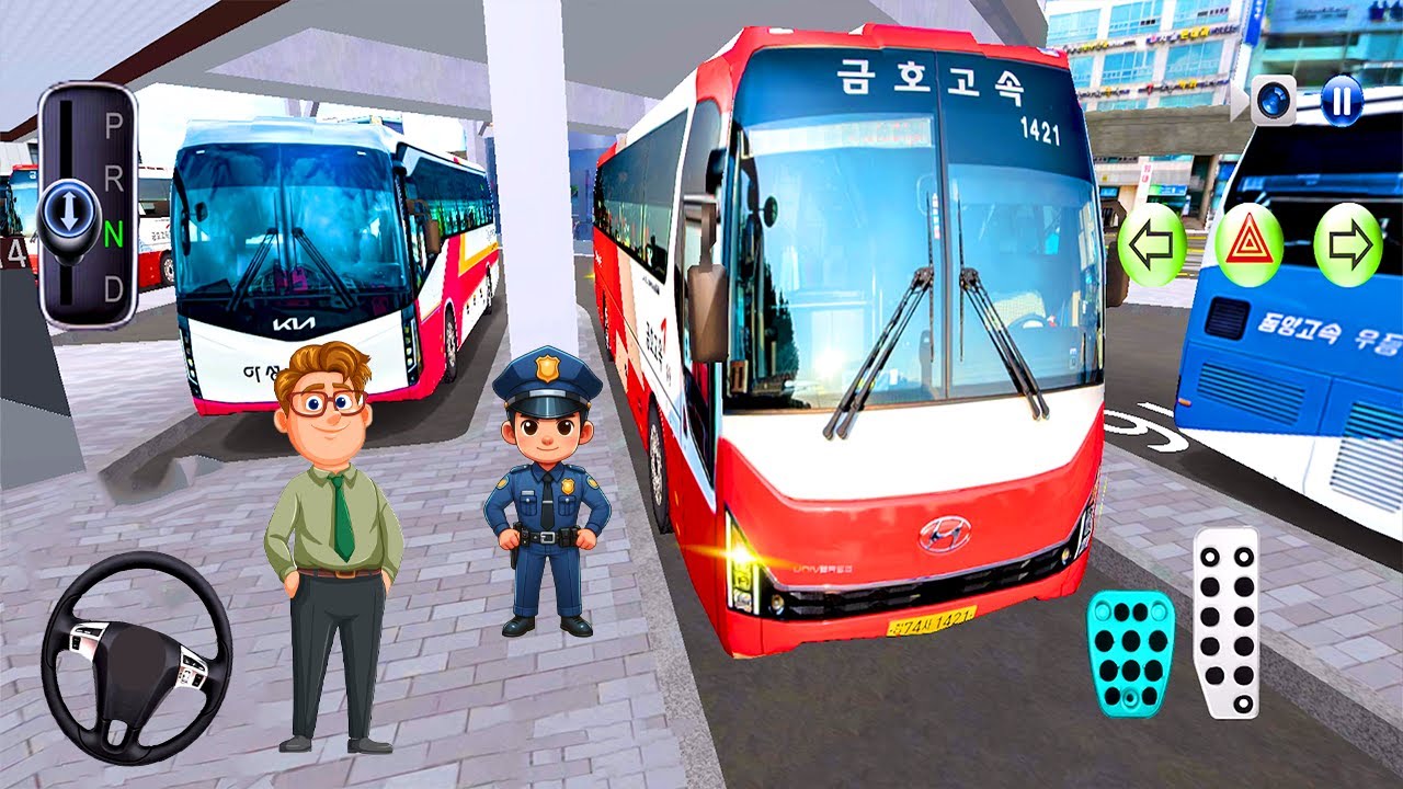 Kia Express Bus Simulator 2025 - 3D Driving Class Android gameplay