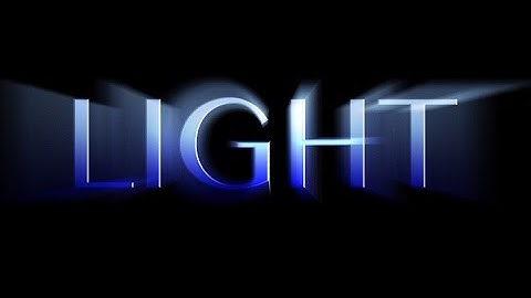Photoshop tutorial - light burst text effect