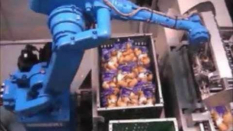 Motoman robots packing potatoes