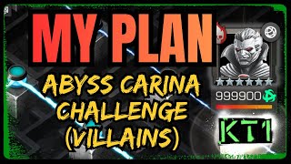 My Plan For The Abyss Carina Challenge villains My Team And Fight Breakdown