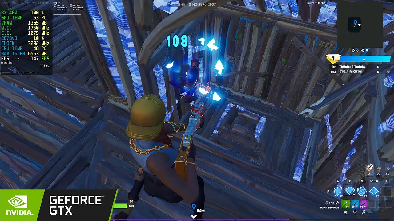 RX 460 |Fortnite performance mode (fps boost) | creative buildfights