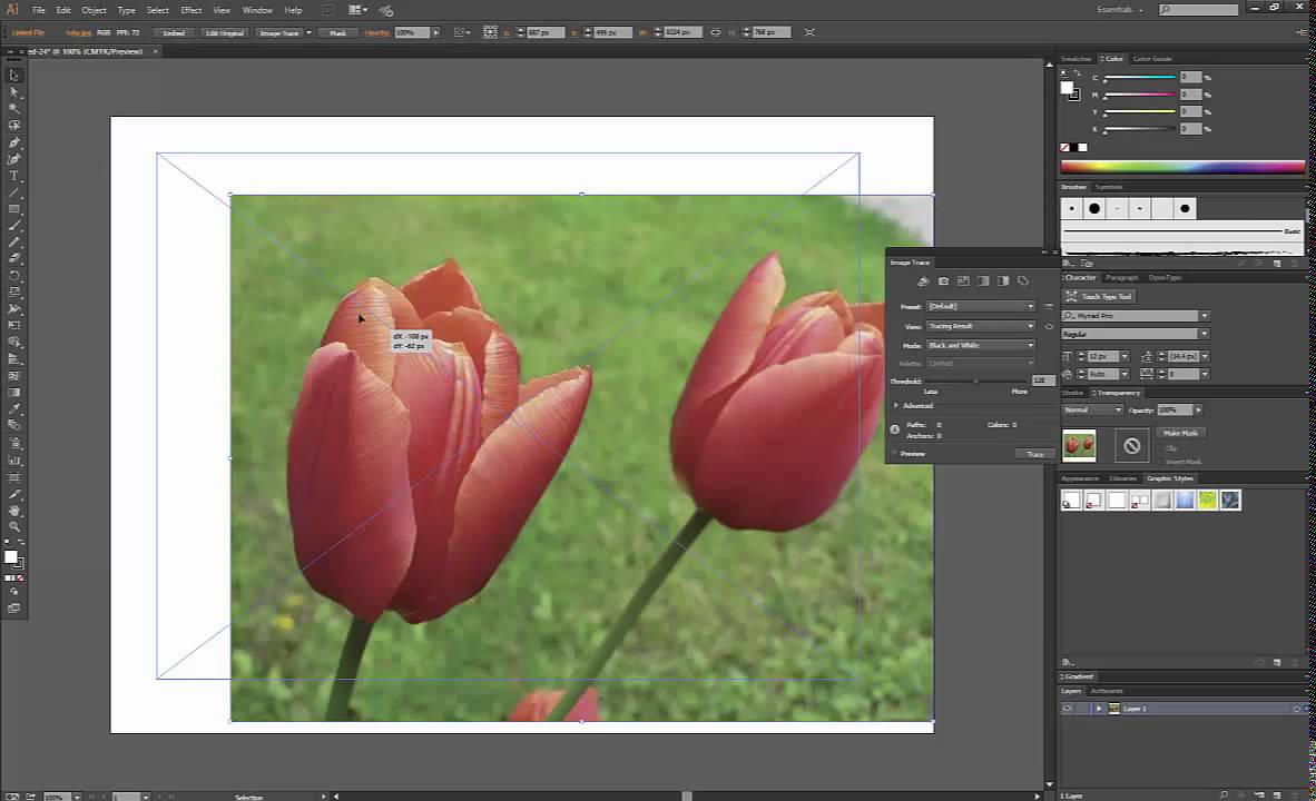 How To Import Images Into Adobe Illustrator Youtube