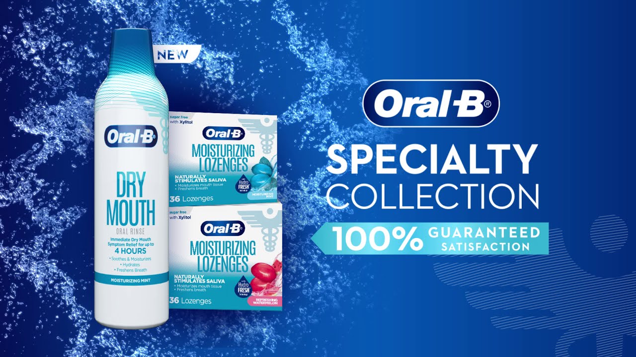 Introducing NEW OralB Dry Mouth Rinse & Moisturizing Lozenges 15 YouTube
