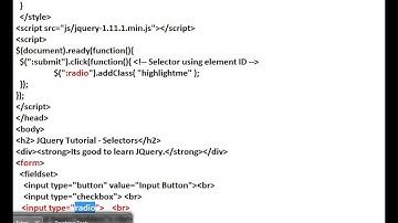 JQUERY RADIO SELECTORS DEMO TAMIL