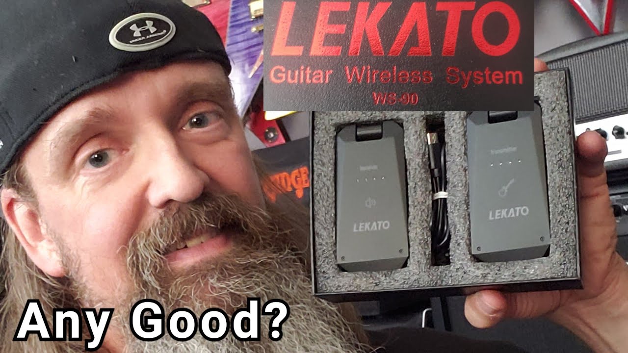 LEKATO Wireless Guitar System 5.8GHz Guitar Wireless Transmitter