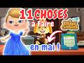 11 CHOSES A FAIRE en MAI dans Animal Crossing New Horizons #acnh