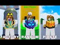 Raid factory vs random vs raid pirate pendant 24h sur blox fruits