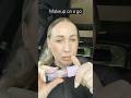 QUICK AND EASY CAR MAKEUP!! How to touch up your makeup!! #how to #makeuphacks #beautytips