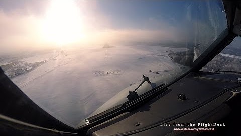 Winter Approach in morning fog - CAT I ILS