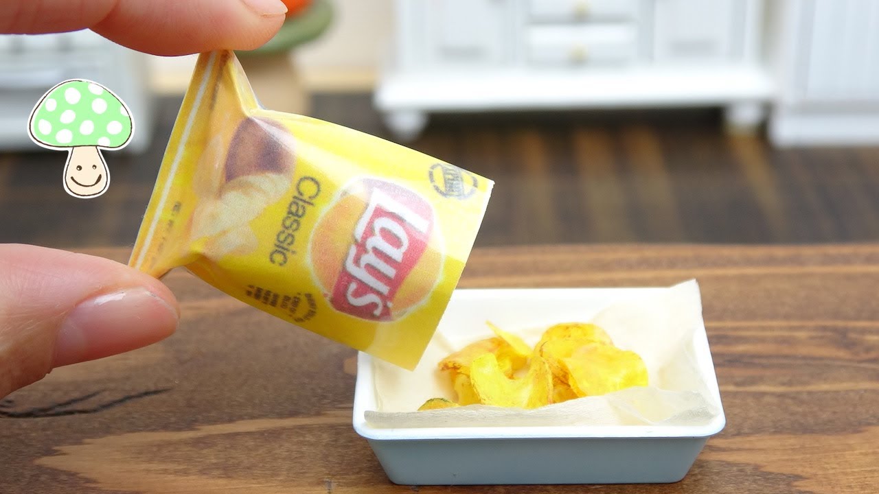 DIY Fake Food Miniature Plastic board Potato Chips !Lays YouTube