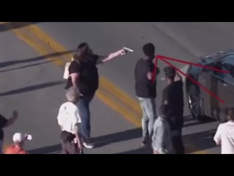 BLM blocking traffic, protester pulls gun on driver - dangerous situation caught by LMPD Air Unit