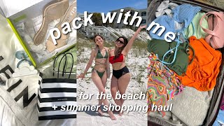 pack with me for my beach vacation | summer shopping haul
