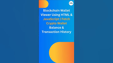 🧾 Build a Blockchain Wallet Tracker in 60 Seconds! ⛓️💼 (HTML, CSS, JS)