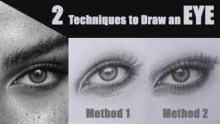 2 Drawing Technique - Eye | How to Draw Eye for Beginners #sketchbookbyabhishek