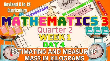 Grade 3 Math Q2 W1 D4 | Estimating & Measuring Mass in Kilograms | Revised K-12 MATATAG