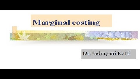 Management Accounting- Marginal Costing 5 marks problem
