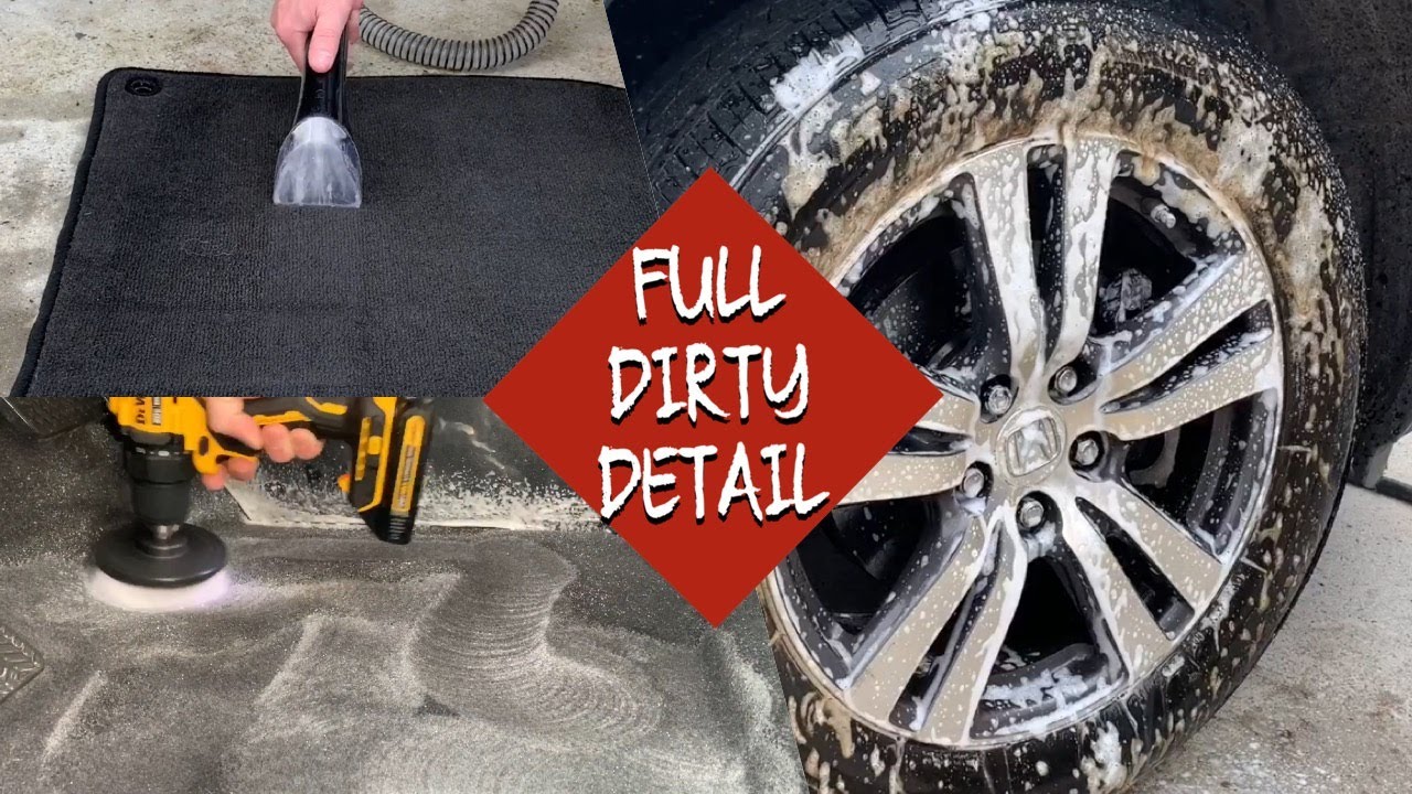DIRTY CAR DETAILING Satisfying Complete Car Interior Detail and Exterior Deep Clean YouTube
