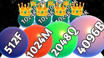 Ball Run 2048 vs Bump Merge 2048 - Level Up Ball (NOOB vs PRO vs HACKER) ASMR Gameplay 