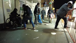 WALKING HARLEM NEW YORK STREETS AT NIGHT