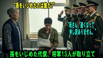 怪我した孫の病室に、祖母が「護衛」として連れてきたのは計13個の星を持つ幹部たちだった。徹底的な犯人捜査で隠蔽工作がバレた件。#感動の物語 #AIストーリー