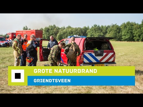 Grote natuurbrand in Griendtsveen