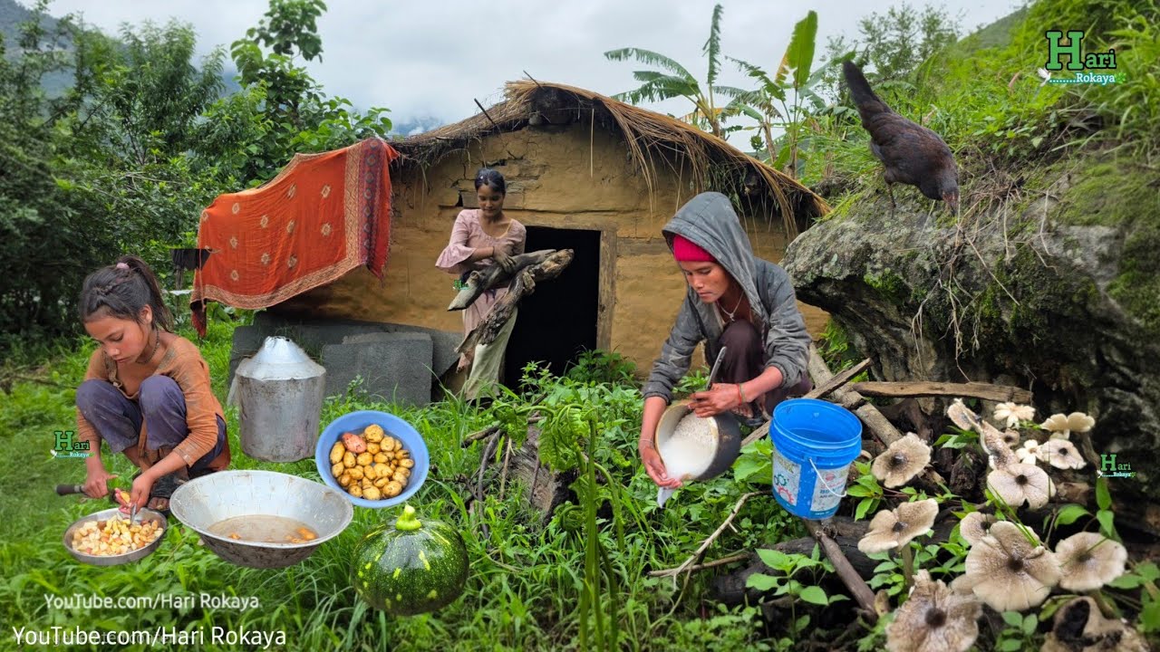 Pure Life in Remote Nepali Mountains | Family Work & Traditions