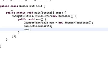 Java swing GUI tutorial #13: JNumberTextField