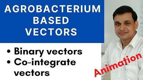 Agrobacterium based vectors | Binary and cointegrate vectors | Plant Biotechnology