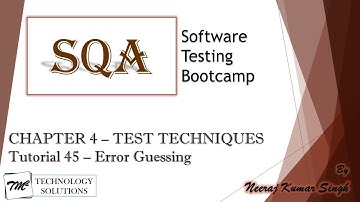 Software Testing Bootcamp | Error Guessing | Experience Based Testing | Software Testing Tutorials