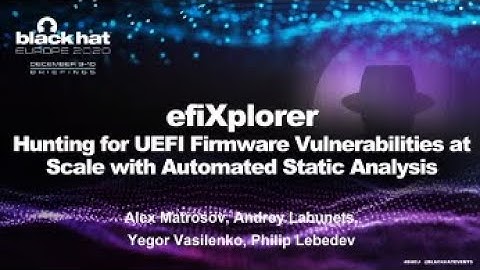 efiXplorer: Hunting for UEFI Firmware Vulnerabilities at Scale with Automated Static Analysis