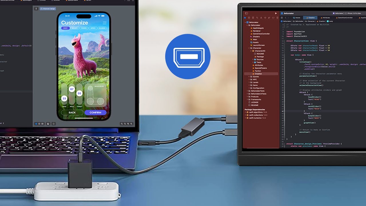 How to connect the monitor to laptop with mini DP port? - YouTube