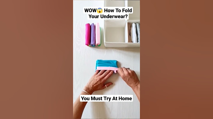 OMG😱 How To Fold Your Underwear? DIY Underwear Folding Hack #shorts
